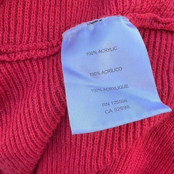 Ellen Tracy Poppy Ribbed Oversized Sweater Dolman Style Sleeves, Women’s Small - Picture 6 of 7